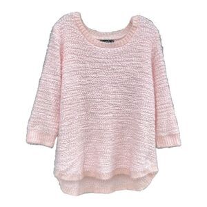 GNW Women’s Crew Fuzzy Sweater Pink 2X